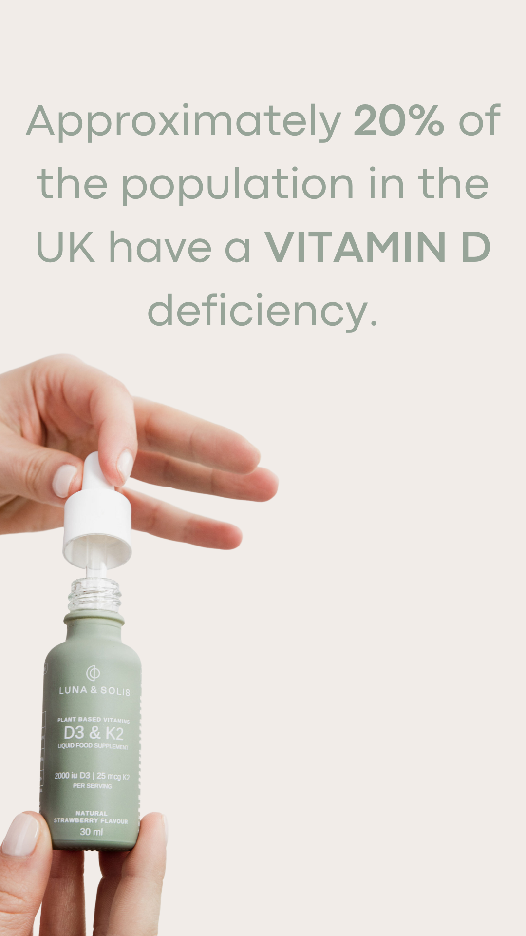 Vitamin D3 & K2 Liquid Drops - Vegan